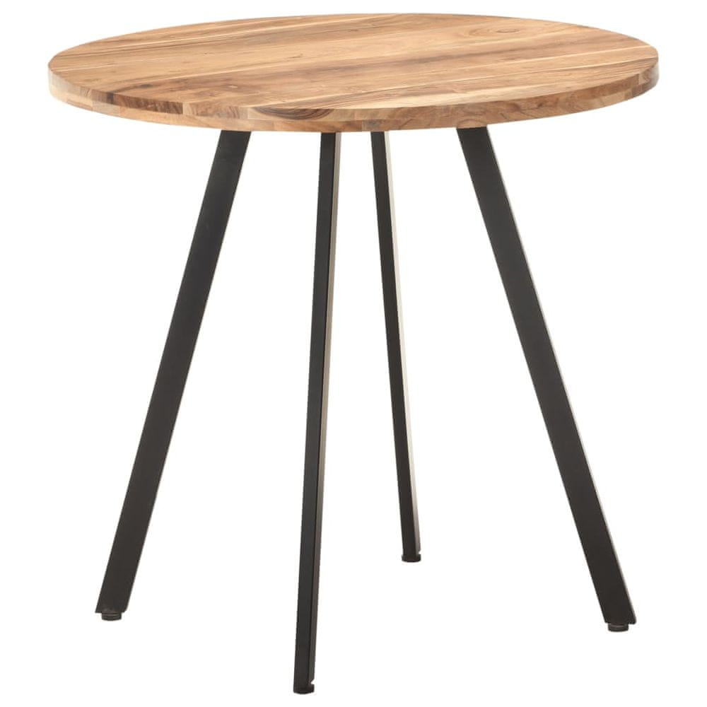 Vidaxl Jedálenský stôl 80 cm masívne akáciové drevo